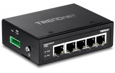 TRENDnet 5-Port Hardened Industrial Gigabit DIN-Rail Switch, TI-G50