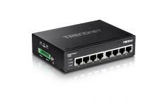 TRENDnet 8-Port Hardened Industrial Gigabit DIN-Rail Switch, TI-G80
