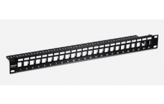 TRENDnet 24-Port Blank Keystone Shielded 1U Patch Panel, TC-KP24S