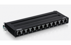 TRENDnet 12-Port Cat6A Shielded Wall Mount Patch Panel, TC-P12C6AS
