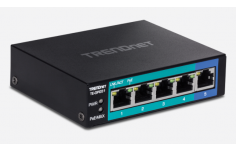 TRENDnet 5-Port Unmanaged Gigabit PoE + Switch, TE-GP051