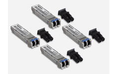 TRENDnet 4-Pack SFP Single Mode LC Module (10km), TEG-MGBS10/4