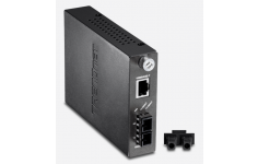 TRENDnet Intelligent 1000Base-T to 1000Base-SX Multi-Mode SC Fiber Converter (220-550m), TFC-1000MSC