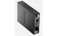 TRENDnet Intelligent 1000Base-TX to 1000Base FX Dual Wavelength Single Mode SC Fiber Converter TX1550 (40km), TFC-1000S40D5