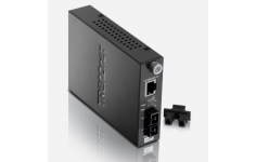 TRENDnet Intelligent 10/100Base-TX to 100Base-FX Single Mode SC Fiber Converter (15km), TFC-110S15i 