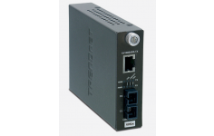 TRENDnet Intelligent 10/100Base-TX to 100Base-FX Single Mode SC Fiber Converter (60km), TFC-110S60i