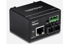 TRENDnet Hardened Industrial 100Base-FX Multi-Mode SC Fiber Converter, TI-F10SC