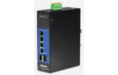 TRENDnet 6-Port Industrial Gigabit L2 Managed DIN-Rail Switch, TI-G642i