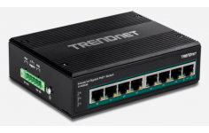 TRENDnet 8-Port Industrial Gigabit PoE + DIN-Rail Switch (24 – 56V), TI-PG80B