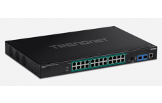 TRENDnet 26-Port Industrial Gigabit L2 Managed PoE + Rackmount Switch, TI-RP262i