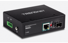 TRENDnet Industrial SFP to Gigabit UPoE Media Converter, TI-UF11SFP