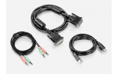 TRENDnet 6 ft. DVI-I, USB, and Audio KVM Cable Kit, TK-CD06