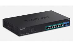 TRENDnet 10-Port Gigabit Web Smart PoE + Switch, TPE-1021WS