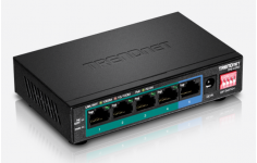 TRENDnet 5-Port Gigabit Long Range PoE + Switch, TPE-LG50
