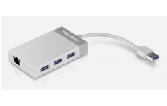 TRENDnet USB 3.0 to Gigabit Adapter + USB Hub, TU3-ETGH3